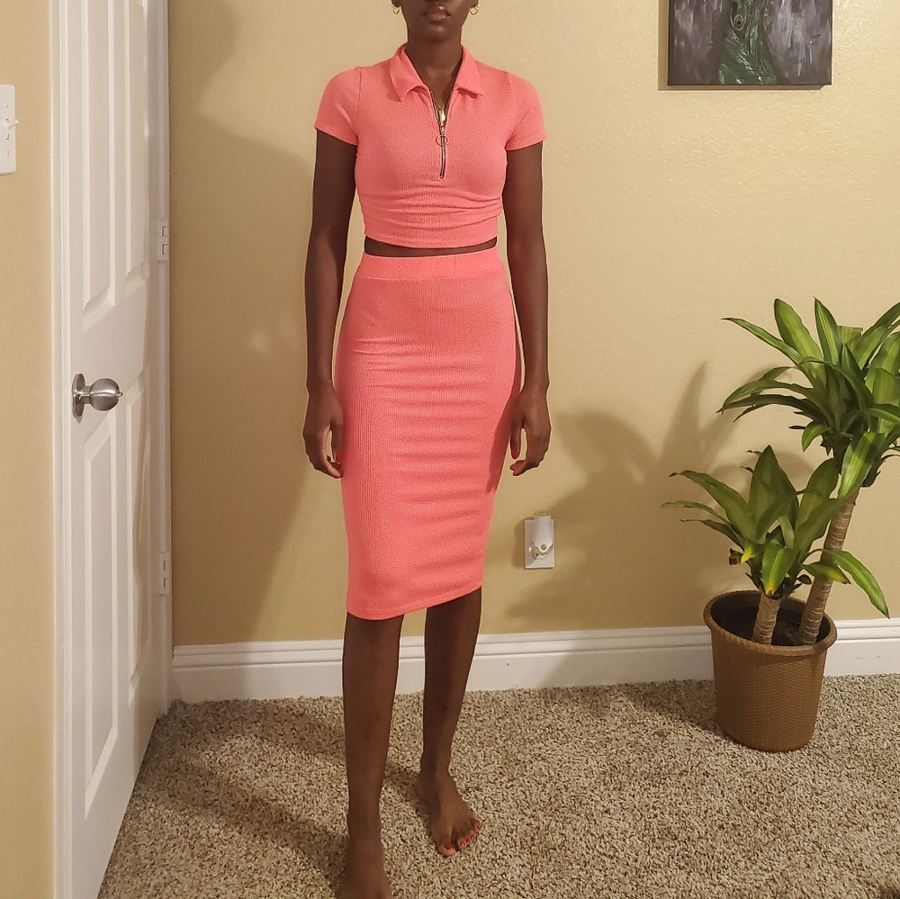 Neon pink co-ord set